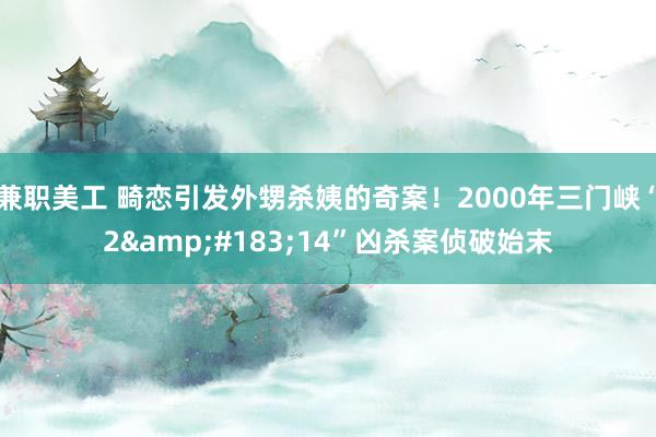 兼职美工 畸恋引发外甥杀姨的奇案！2000年三门峡“2&#183;14”凶杀案侦破始末